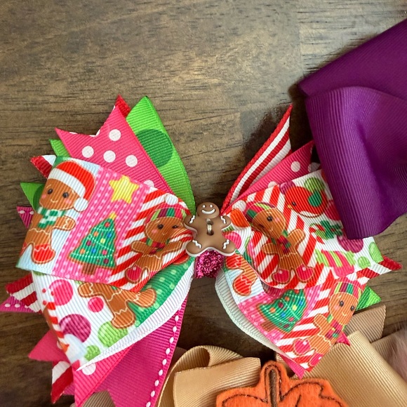 Colorful Hair Bow Set - Picture 4 of 6